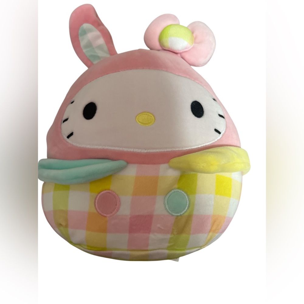Hello kitty Easter gingham pink my melody squishmallows plush
